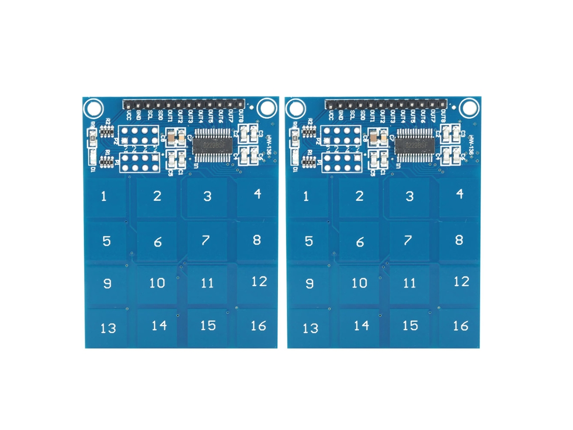 Módulo Sensor de Toque TTP229, Capacitivo, Digital, 16 Canais