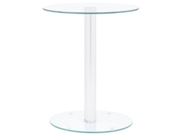 Mesa De Centro 40 Cm Vidro Temperado Transparente