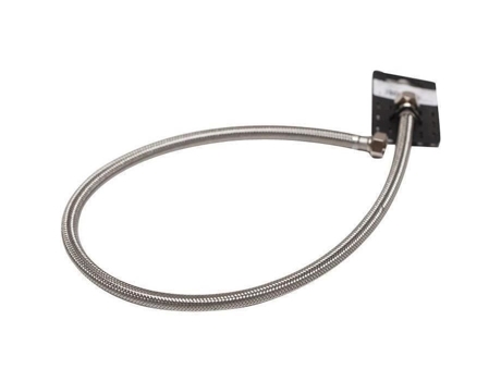 Mangueira Sanitária Boutte Dupla Fêmea 12x17 80 Cm Corrugado Latão Niquelado