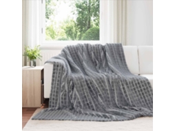 Vidaxl Cobertor Cinza Escuro 270 X 240 Cm 1.66 Kg Lã