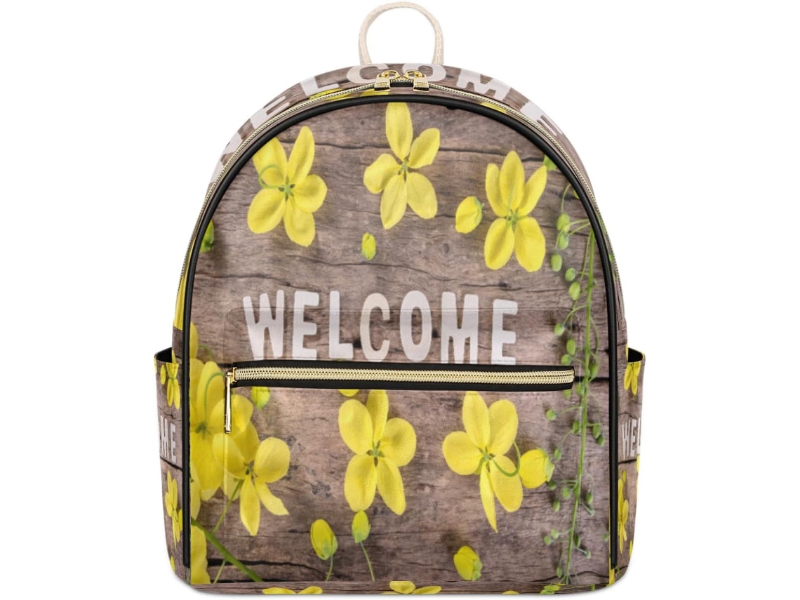 Mochila MADEIRA Tropicallife com estampa floral de primavera à prova d'água