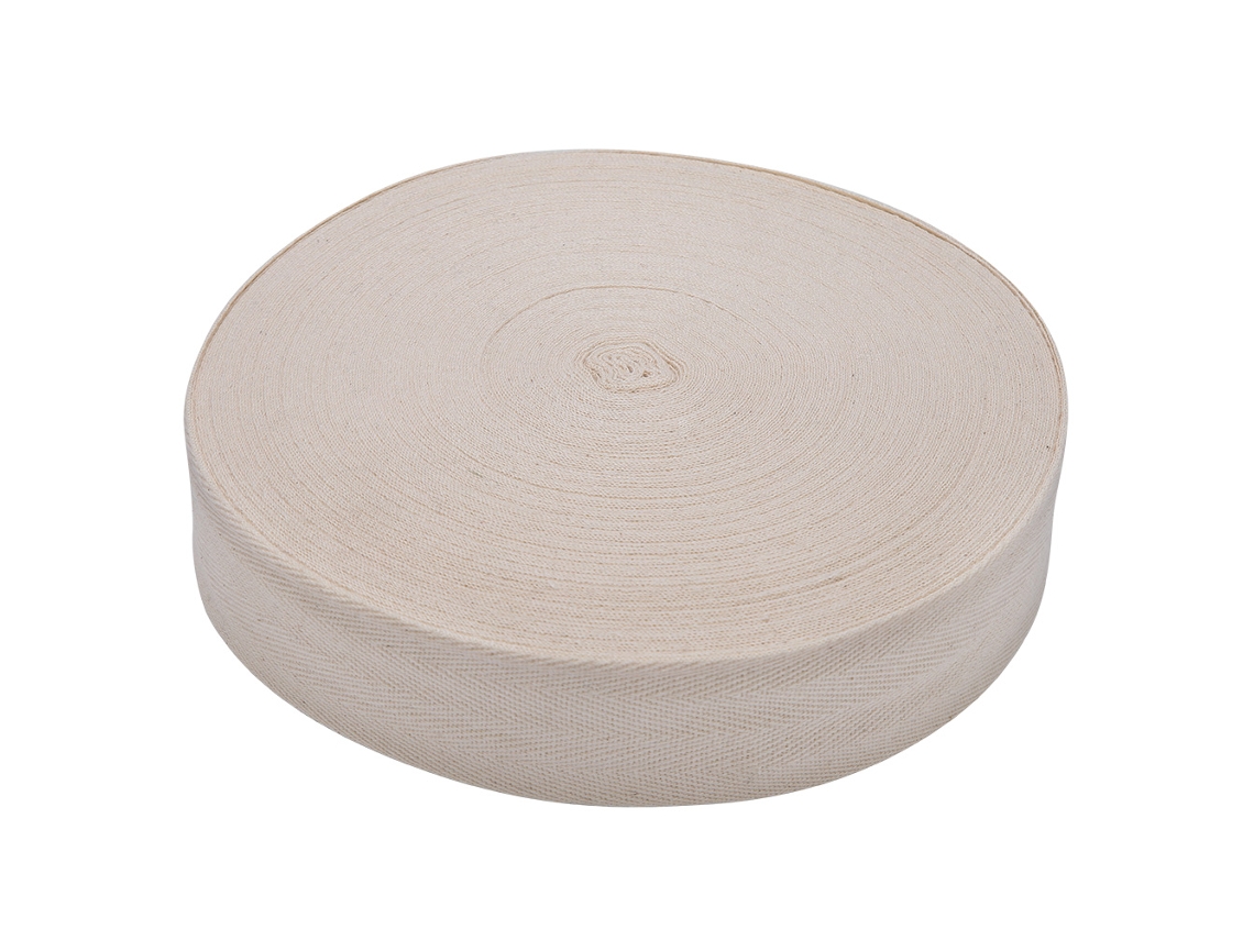 Fita Envoltura Bonsai Algodão 4cm Branca