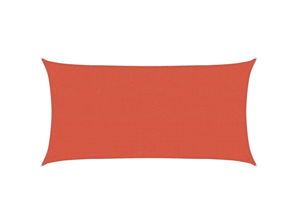 Toldo de vela HDPE terracota 160 g/m² 2x4 m