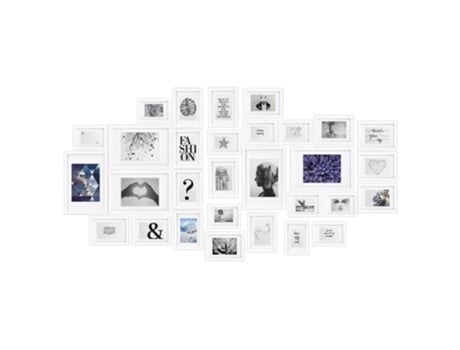 Moldura Emotion Mdf Branco 30 Unid. BOMOE