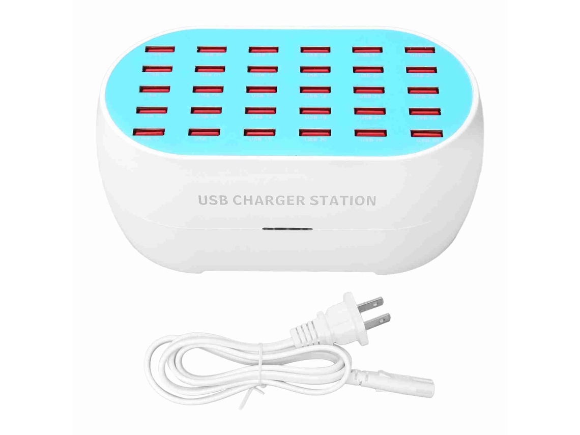 Estação de Carregamento Usb EOOCOO (30 Portas, Potência Total de 160w)