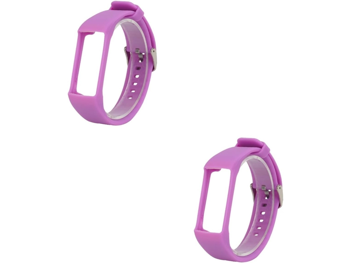 Conjunto De 2 Pulseiras De Silicone Elegantes E Resistentes Ao Desgaste Para Relógios - Tiras De Substituição