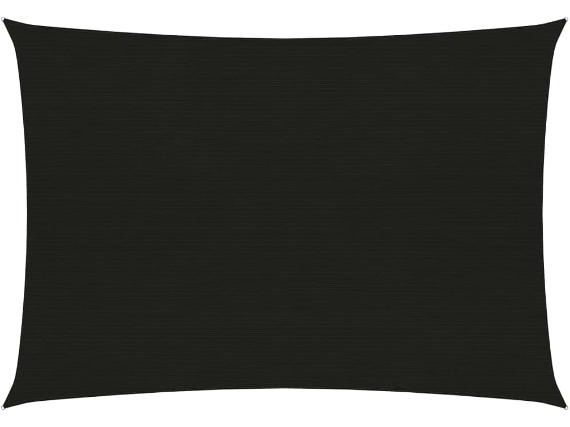 Vela De Sombra Preta Para Pátio, Terraço Com Proteção Uv Impermeável