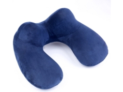 Almofada de Viagem, de Pescoço, de Inflável, Azul AQUAFORGE