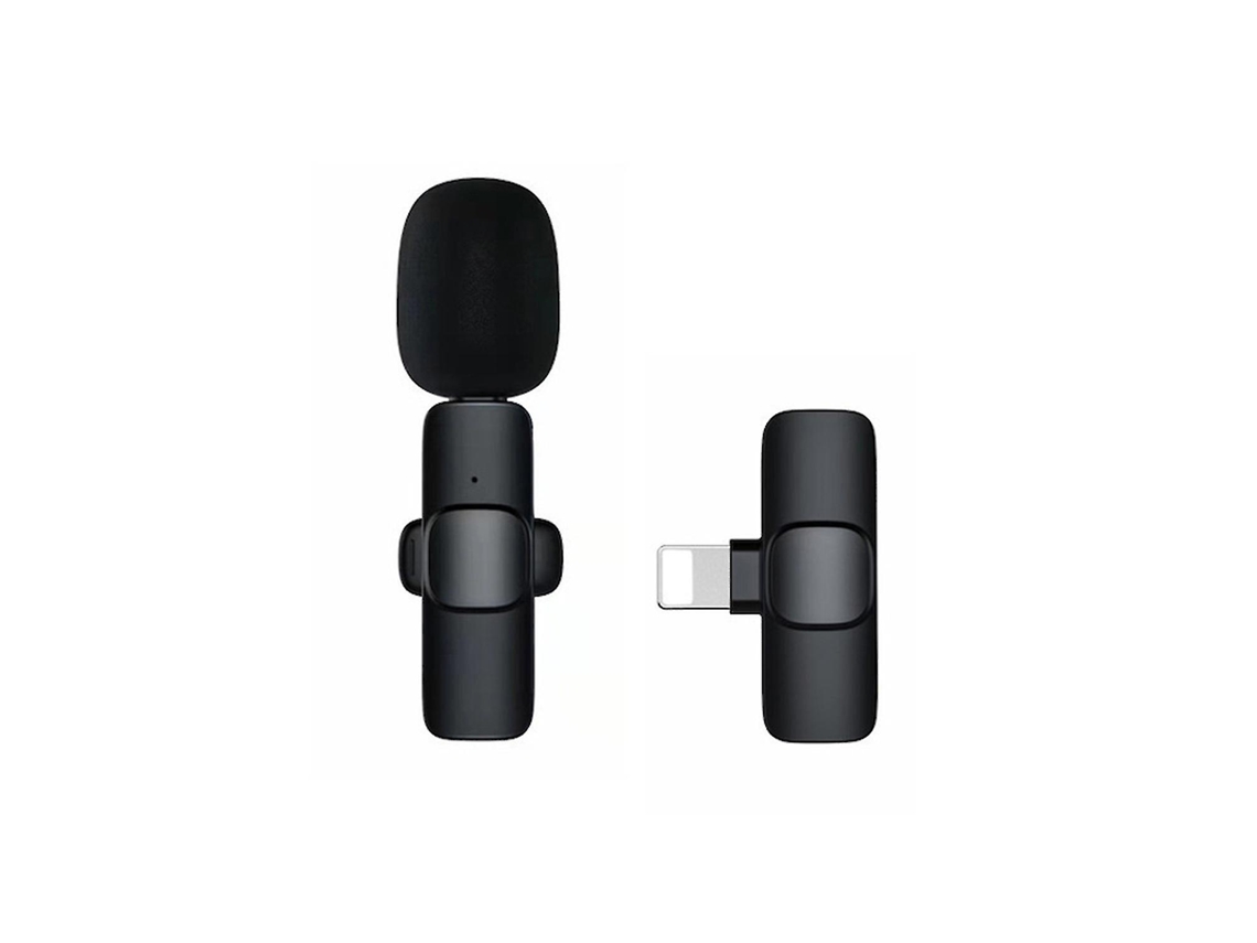Microfone De Lapela Sem Fio Com Redução Ruído Para Gravação Ao Vivo Vlog Celular E Ipad Aquaforge