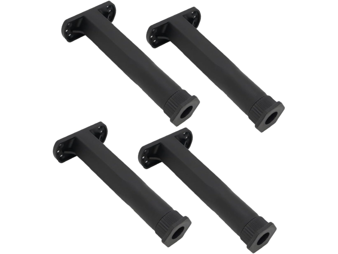 Kallory Conjunto De 4 Pés Suporte Ajustáveis Para Estrutura Cama, Peças De Reposição Para Móveis, Elevador De Estrutura