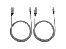 Cabo de Carregamento LAXISCREED Led Android Cinza 2 pack