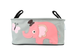 Bolsa de Armazenamento Suspensa para Carrinho de Bebê com 4 Bolsos S/MARCA