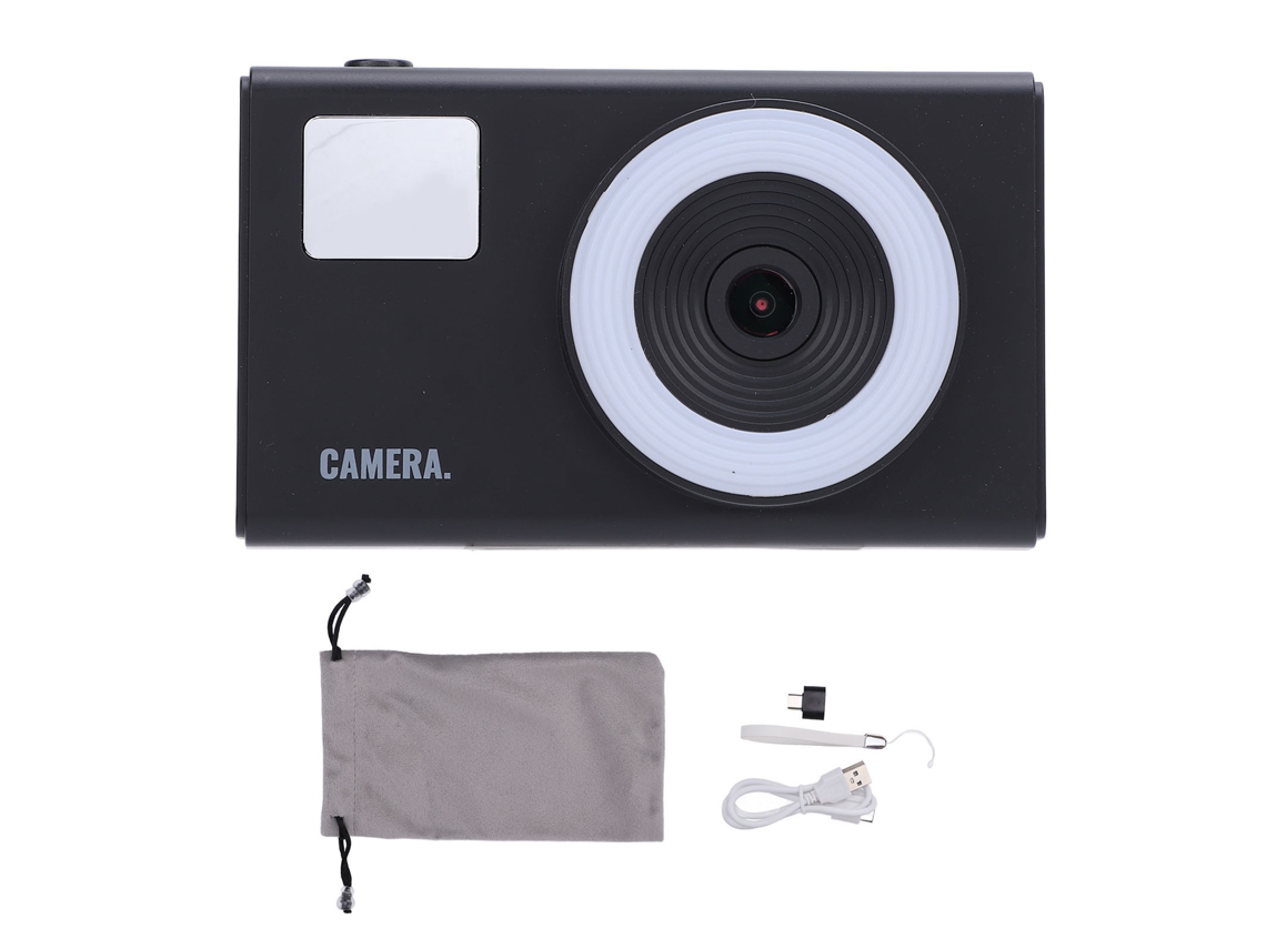 2026 câmera Digital 4k 48mp com Estabilização Anti shake, Zoom 16x e Portátil para Viagens