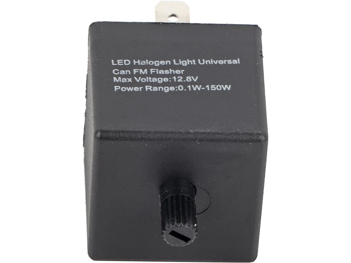 Relé Universal De Pisca Led Para Carros E Motos, 3 Pinos, Frequência De Intermitência Ajustável, Fácil Instalação