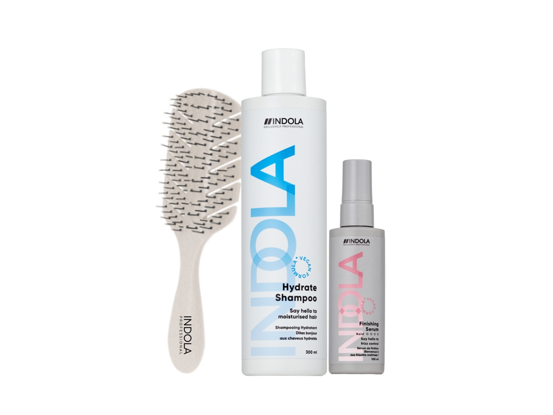 Pack Hidratación Y Anti-frizz Champú + Sérum Profesional Cabello Suave Y Brillante + Peine De Regalo 300ml + 100ml