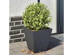 Vidaxl Vaso/floreira De Jardim 2 Pcs 30x30x30 Cm Aço Antracite
