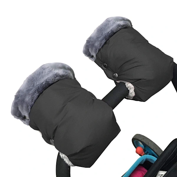Luvas Aquecedoras para Carrinho de Bebê, 1 Par, Preto AQUAFORGE