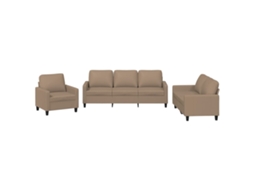Sofa Set, Sofa Sets Vidaxl Marrom Couro Artificial (n/a)