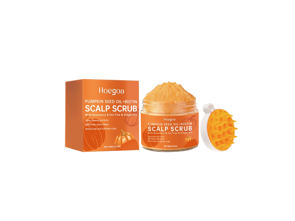 Exfoliante Cabelo Abóbora Limpeza Profunda Natural