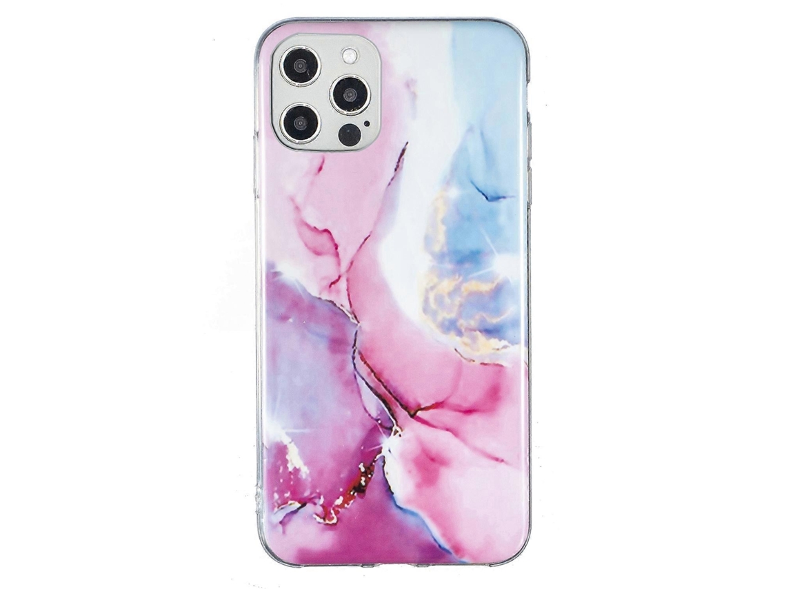 Capa De Tpu Com Estampa De Mármore Imd Para Iphone 12 Pro Max