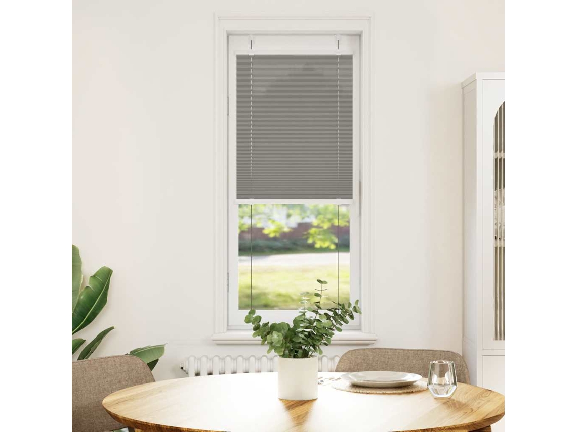 Vidaxl Antracite Plissada Cega 40x150 Cm Largura Tecido 39,4 Cm