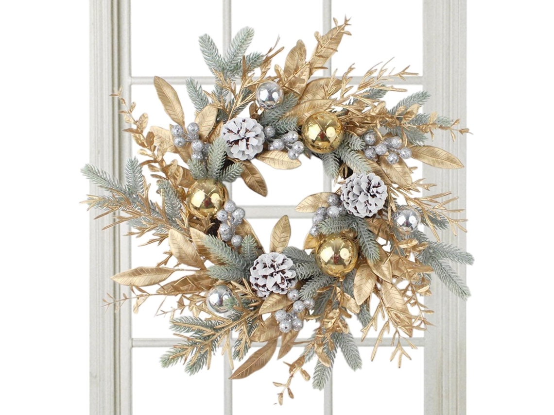 Guirlanda Decorativa De Natal, Artificial, Com Pinhas E Variante 1150