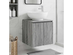 Vidaxl Vaidade Com Pia Suspensa Sonoma Cinzento 49,5 X 44,5 X 65 Cm