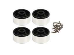 Aros Laxiscreed Beadlock Scx10 1.9" Preto Com Offset De -8.9mm Para Robôs Rc