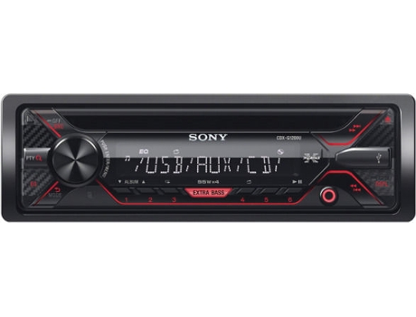 Autorrádio SONY CDX-G1200U — Entrada Aux | USB | 55 W x4