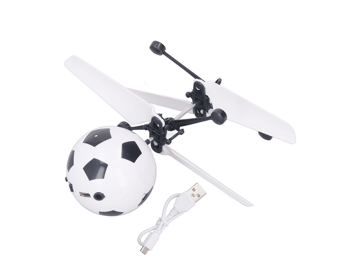 Mali bola Voadora Rc com Luz Led Brinquedo de Controle Remoto para Crianças Meninos Meninas Futebol