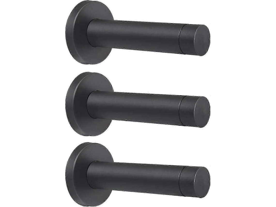 3 Batentes De Porta Em Aço Inoxidável De 3,5 Polegadas, Com Pontas De Borracha, Montagem Na Parede