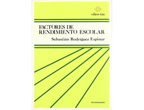 Livro Factores De Rendimiento Escolar de Sebastián Rodríguez Espinar (Espanhol)