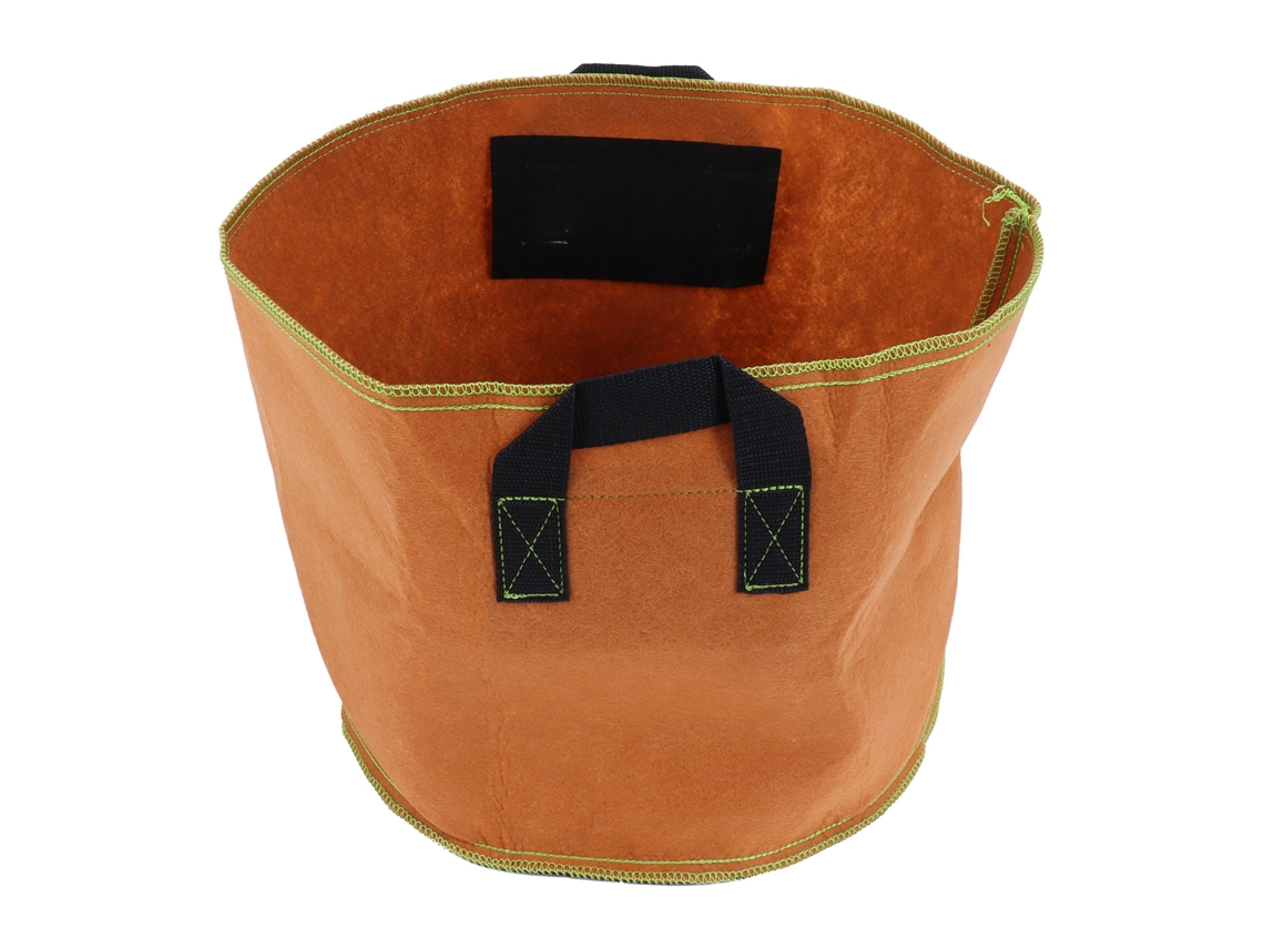 Saco De Crescimento Vegetal Ambiental Não Tecido Durável Para Jardim 7 Galões 35x28cm
