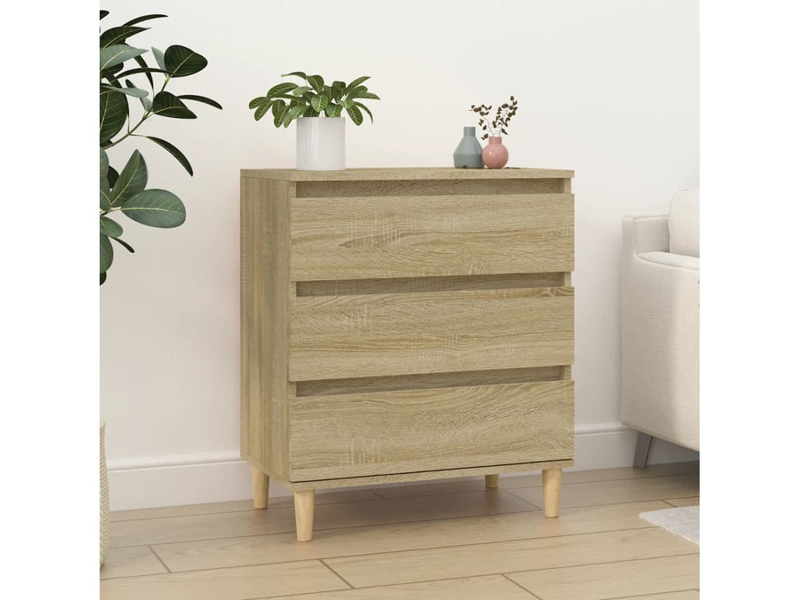 Vidaxl Aparador 60x35x70 Cm Derivados De Madeira Cor Carvalho Sonoma