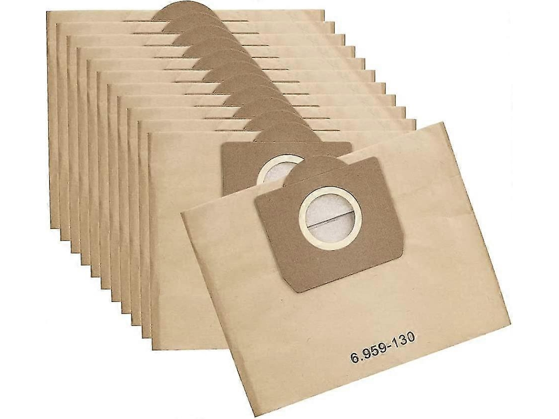 12 Peças De Sacos 6.959-130.0 Saco De Filtro Para Krcher Wd3, Mv3