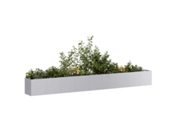 Vidaxl Planter 360x40x40 Cm Aço Galvanizado