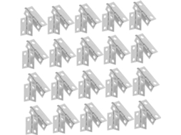 Conjunto De 60 Mini Dobradiças Ferro Para Caixas Joias E Armários Pequenos, Na Cor Prata