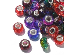 Conjunto De Correntes 100 Unidades - Correntes Europeias - Perfuradas - Diâmetro 5 Mm - Imitação De Cristal - Leve E Durável - Para Fazer Joias - Corr