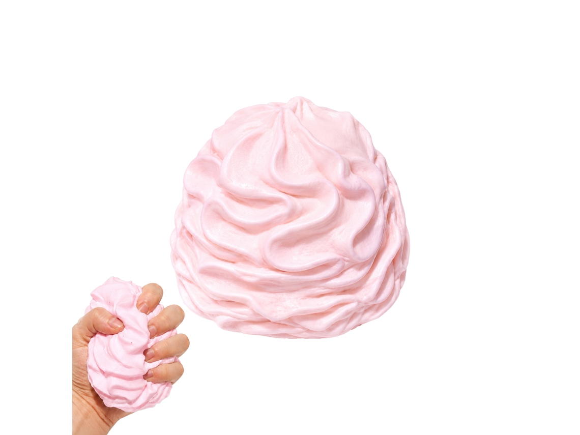 Brinquedo Squishy Creme Rosa Dowmoo Completo Com Acessório Laxiscreed