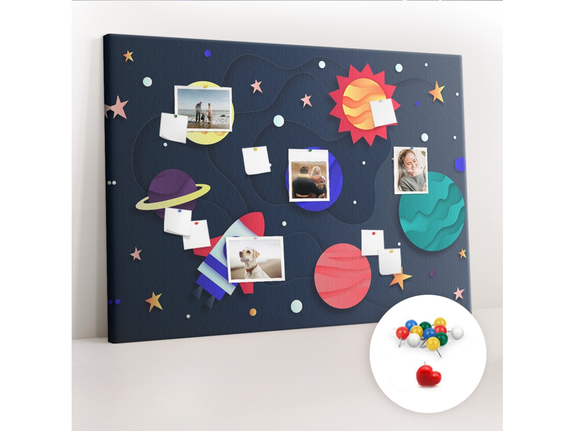 Quadro De Cortiça Espaço Infantil Para O Escritório Espelharte (140x100 Cm)