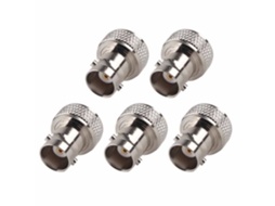 Adaptador Bnc para Sma Conector Coaxial Rf Latão Niquelado 5 Peças HURRISE