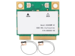 Placa De Rede Sem Fio Dual Band 2.4g/5g Gigabit 8260hmw 802.11ac Mini Pcie Bt4.2 Com 2 Antenas