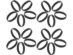 Stobaza 50 - Lindas Pulseiras de Silicone, Confortáveis e Elásticas, para Identificação de Equipamentos e Eventos, Ideais