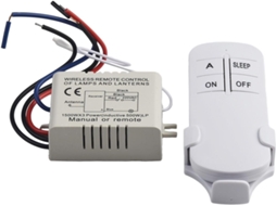 Controle Remoto Sem Fio Com Interruptor Para Lustres, Luminárias De Teto, Lâmpadas Led E Exaustores, Com Função Liga