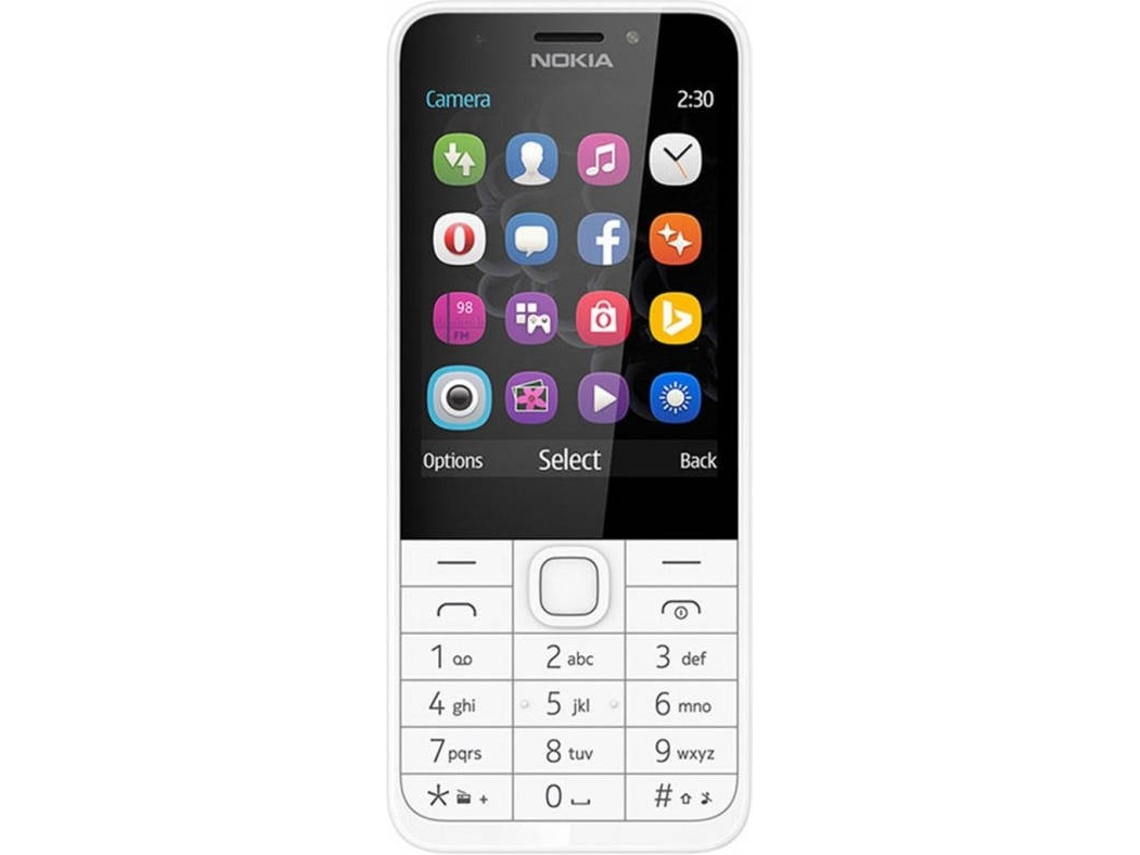 Telemóvel NOKIA 230 DS (2.8'' - Prateado)