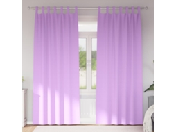 Vidaxl Cortinas Blackout Com Argolas 2 Unid. Roxo 260 X 140 Cm