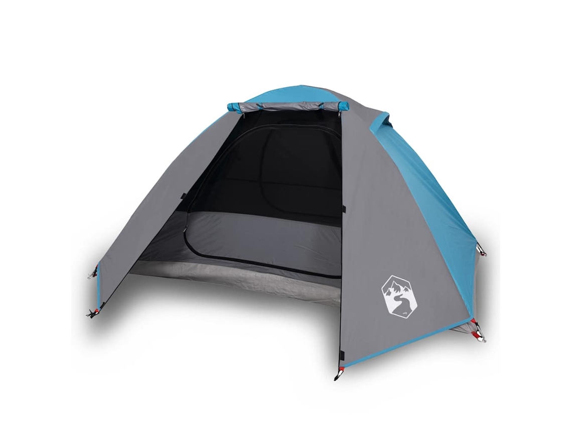 Tenda de campismo p/ 2 pessoas VIDAXL tecido opaco impermeável azul