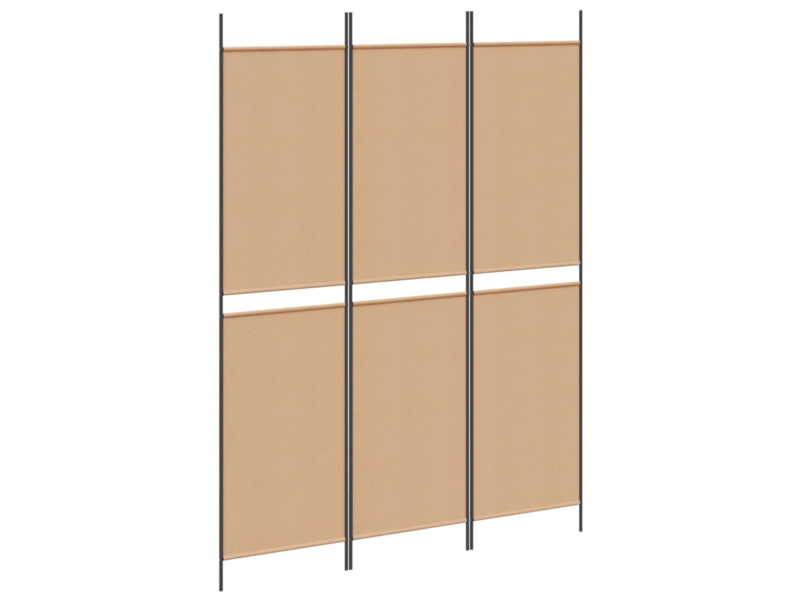 Conjunto 1 Divisor De Ambiente Vidaxl Bege Poliéster (150 X 200 Cm)