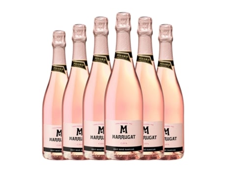 Espumante rosé PINORD Marrugat Rosado Grenache Brut Cava Reserva (0.75 L - 6 Unidades)