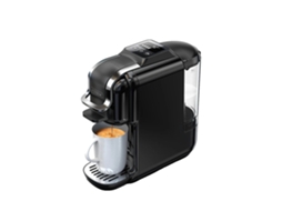 Máquina De Café, Design Compacto, Compatibilidade Versátil Com Cápsulas, H2c Preto, Ue
